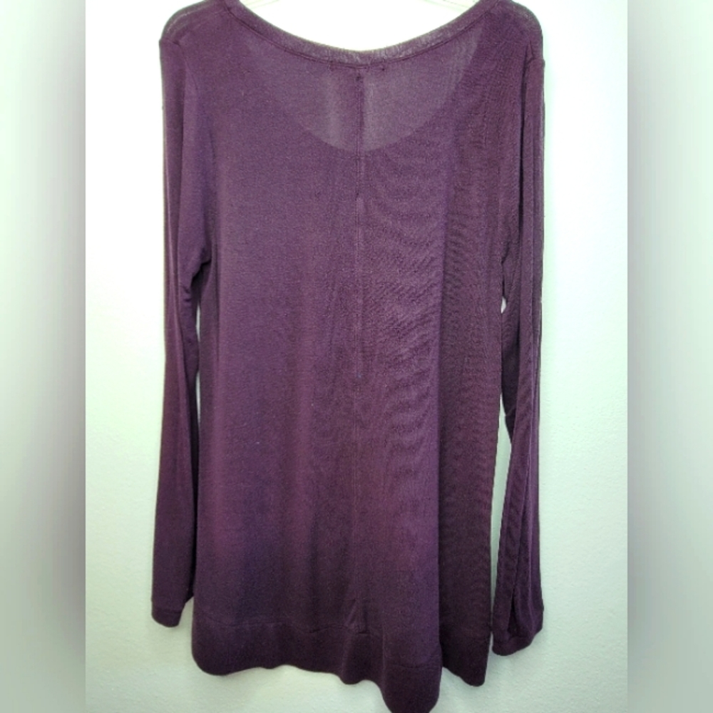 Stretchy Thin Tunic Long Sleeved Large Long Sleeved L